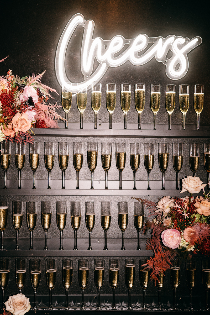 champagne wall