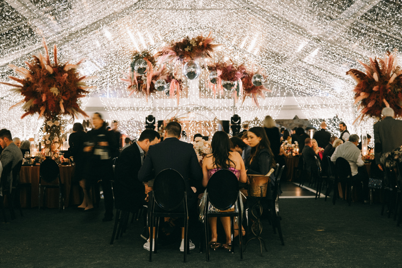 tented silverleaf club engagement party