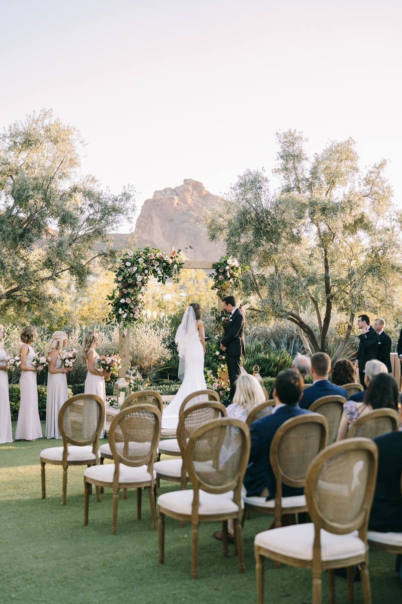 ceremony at el chorro lawn