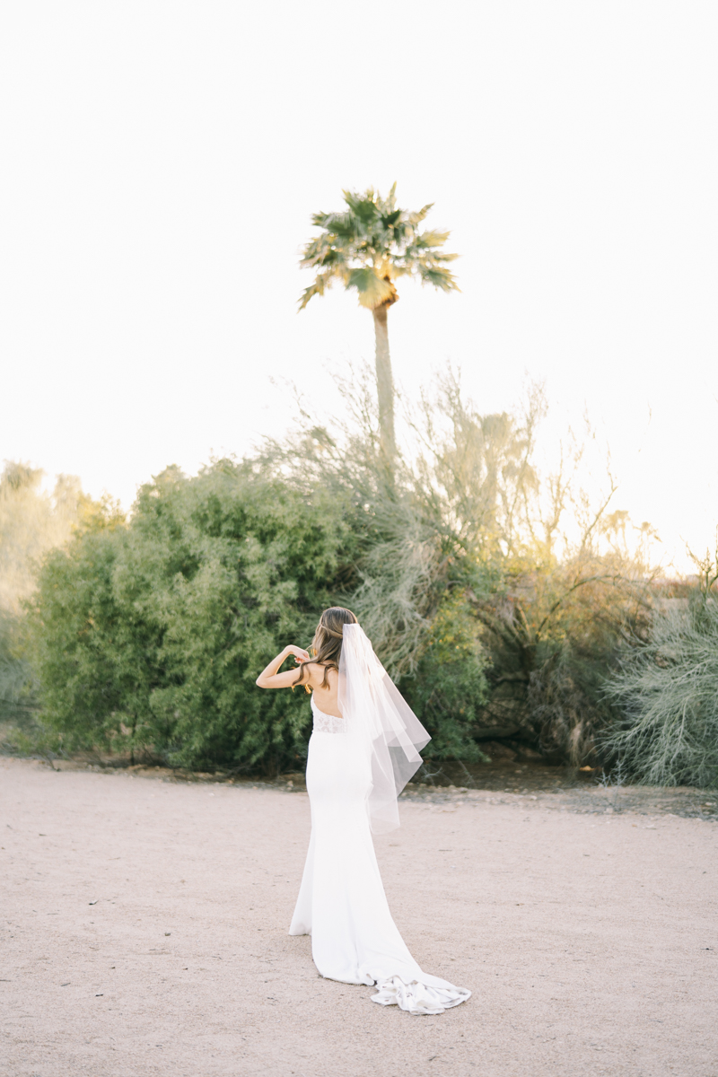 desert bridal portraits