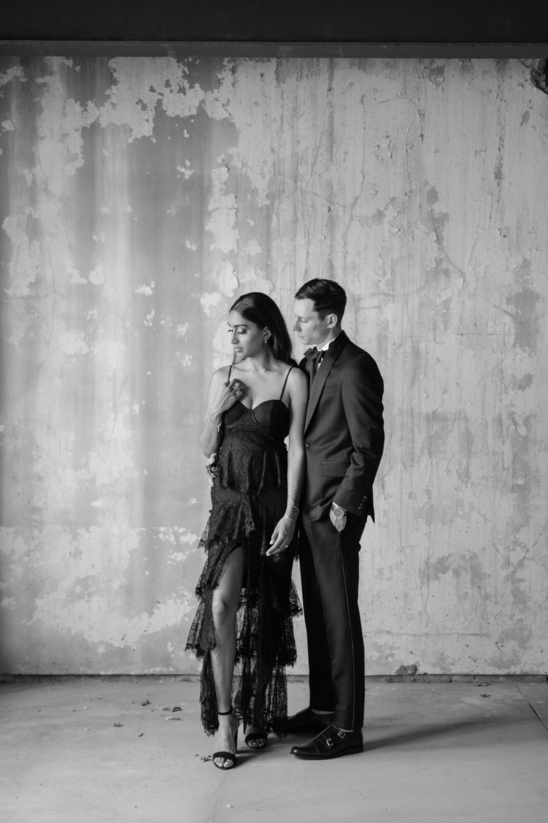 formal dress engagement photos 