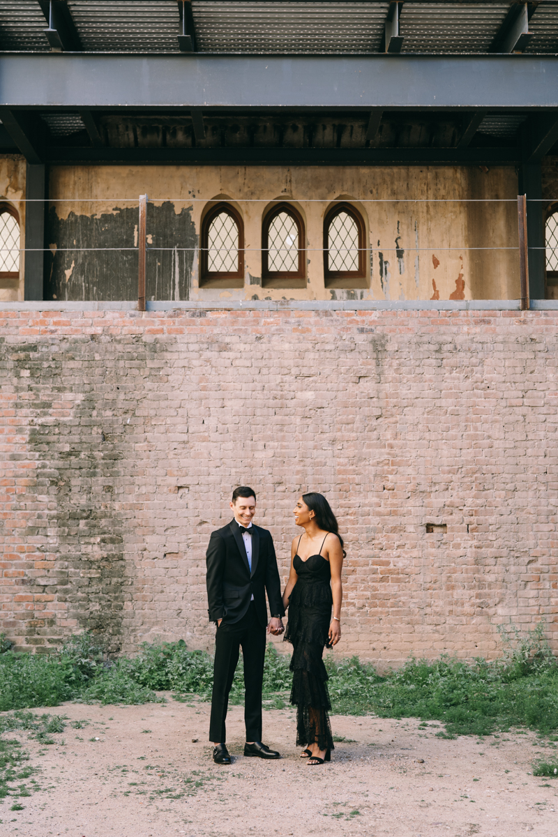 abandoned church engagement photos