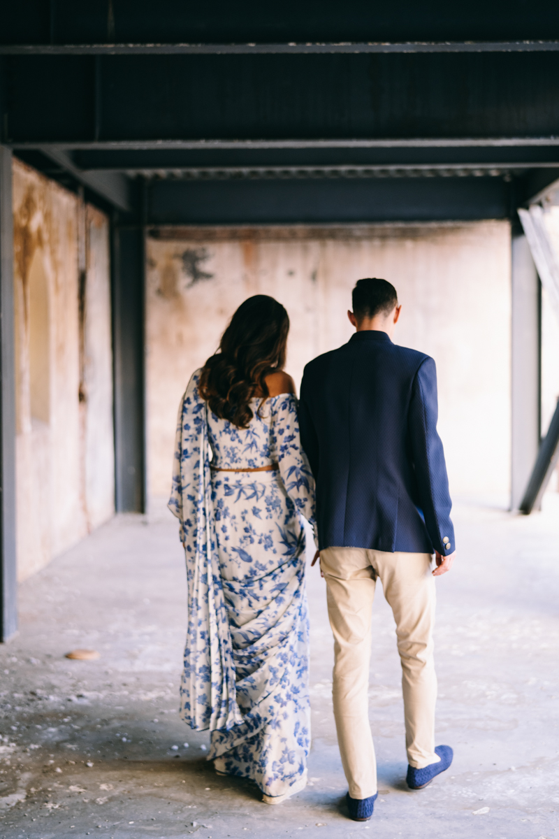 indian attire editorial engagement photos