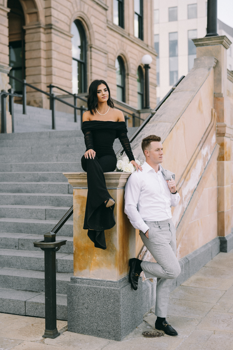 des moines iowa city engagement photos