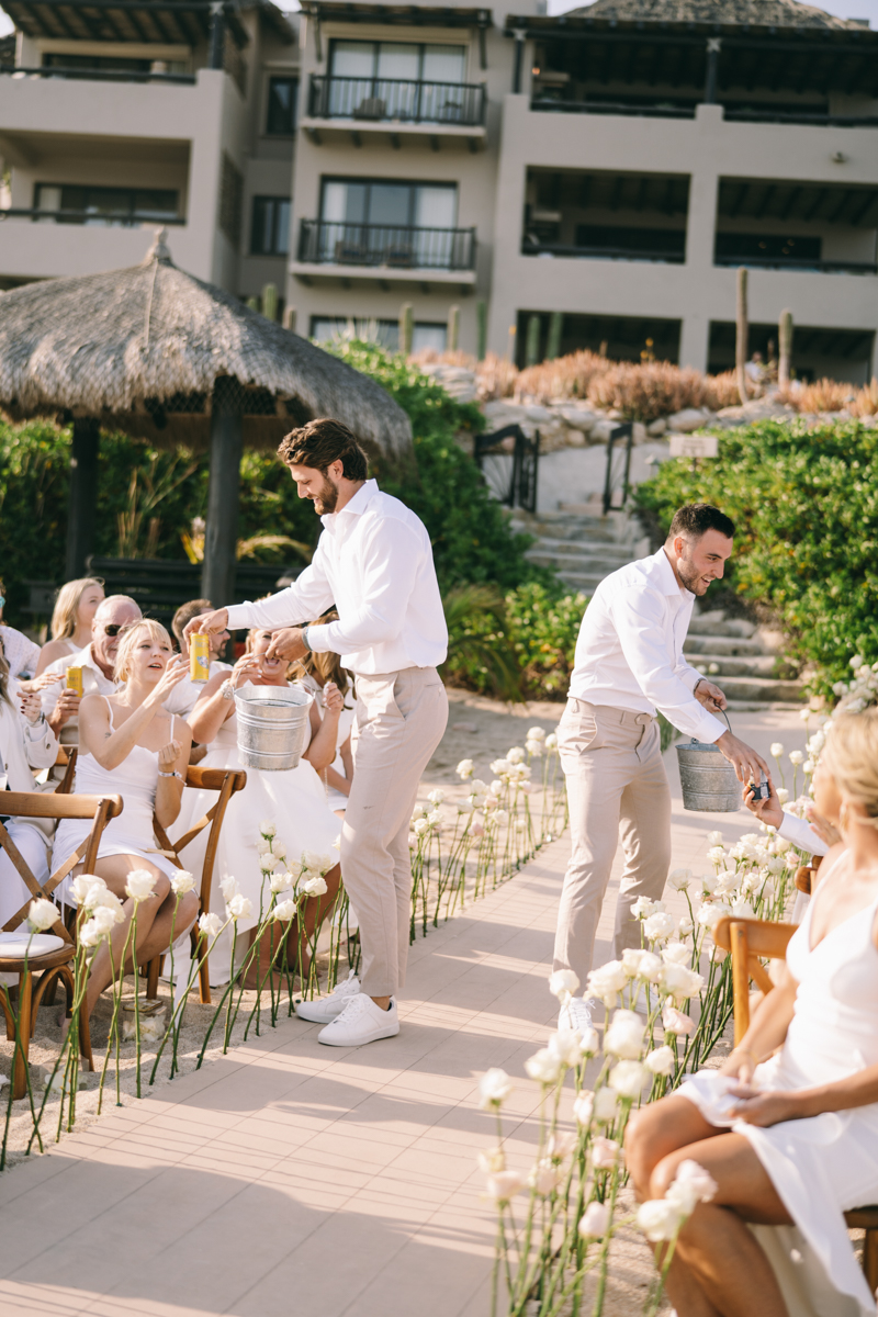 beer boys at ceremony