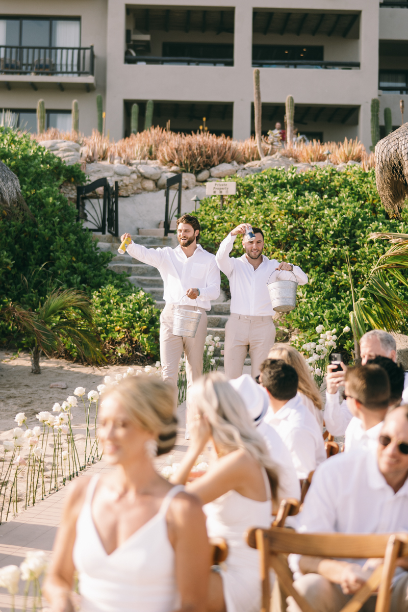 beer boys at ceremony