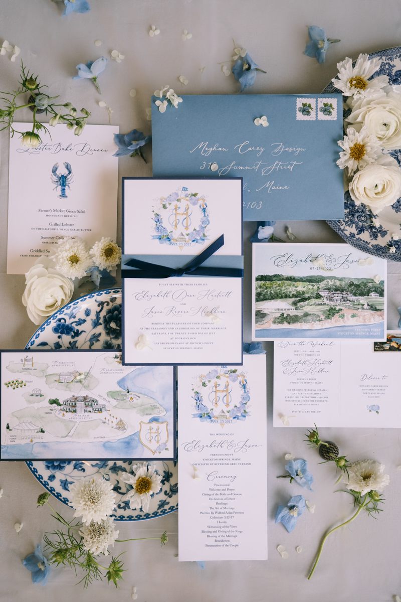 Luxury East Coast Wedding Invitation