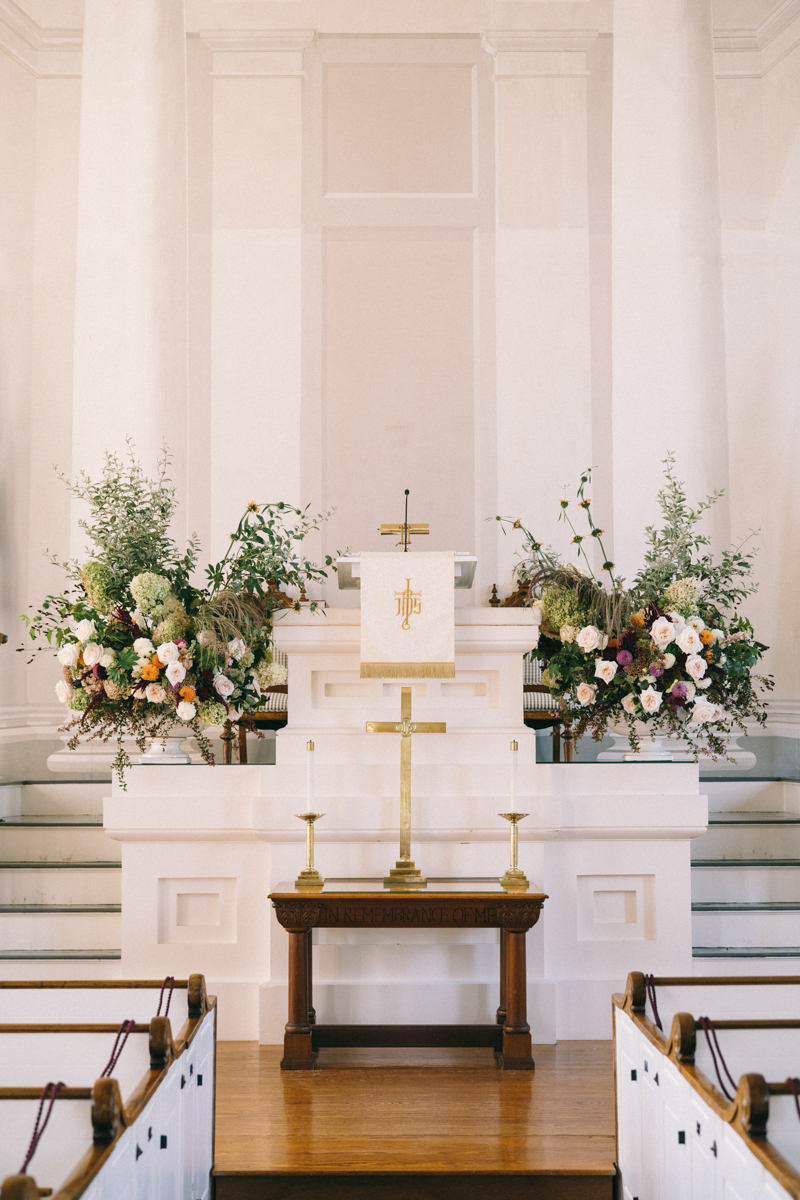 altar at an empty church 