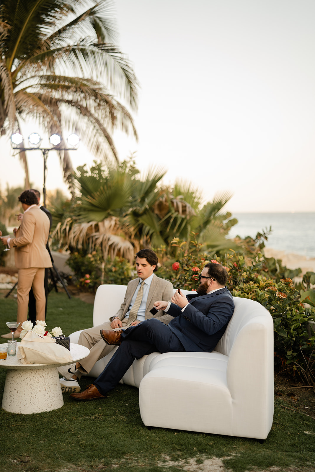 cocktail hour cabo mexico wedding