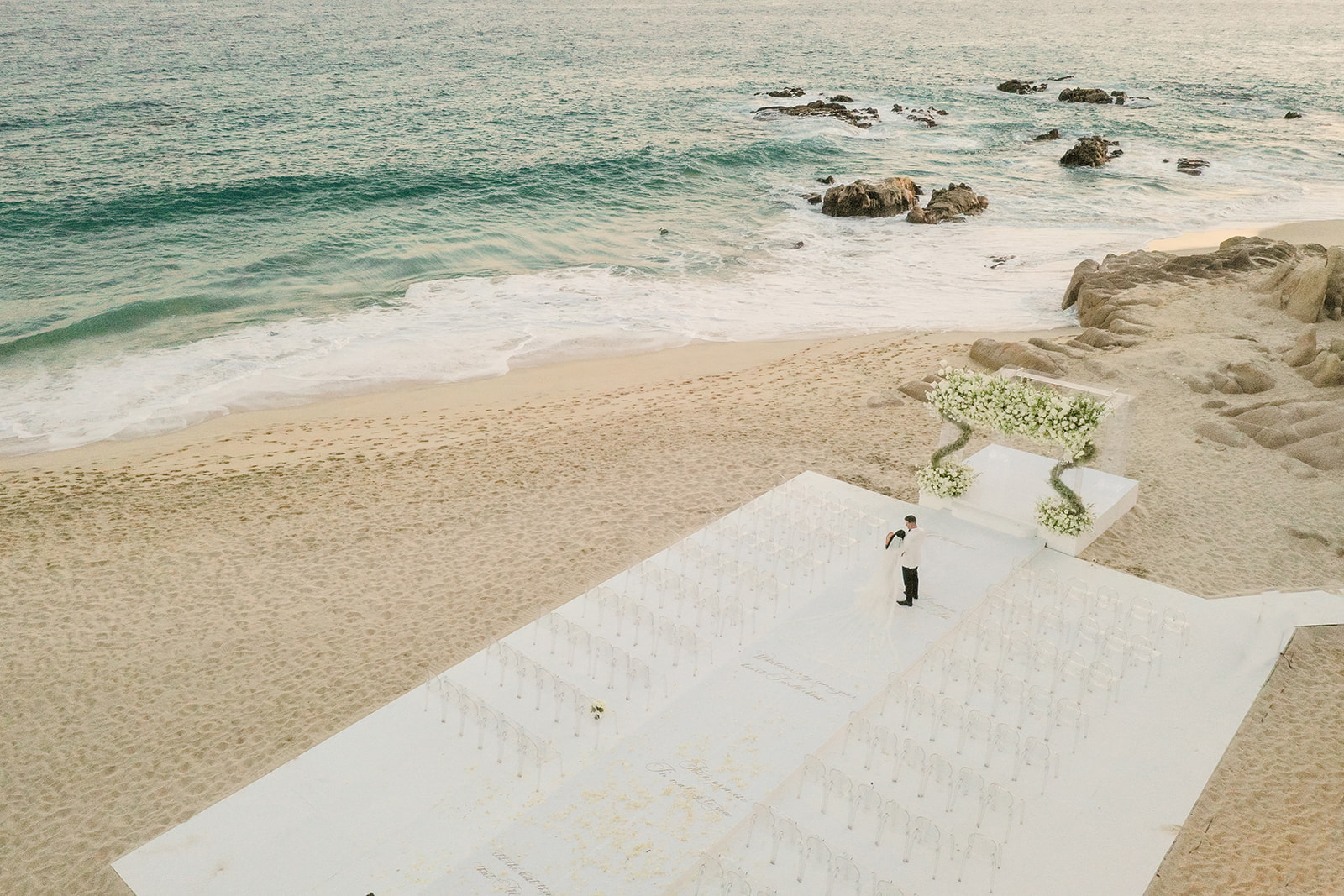 drone cabo wedding