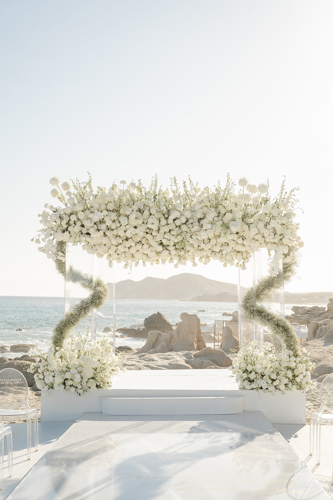 ocean front wedding in mexico grand velas cabo