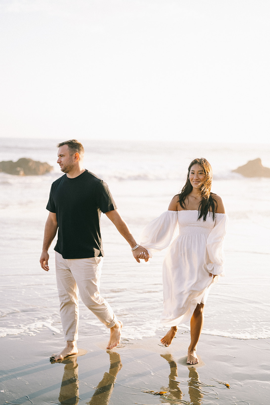 malibu engagement el matador beach california