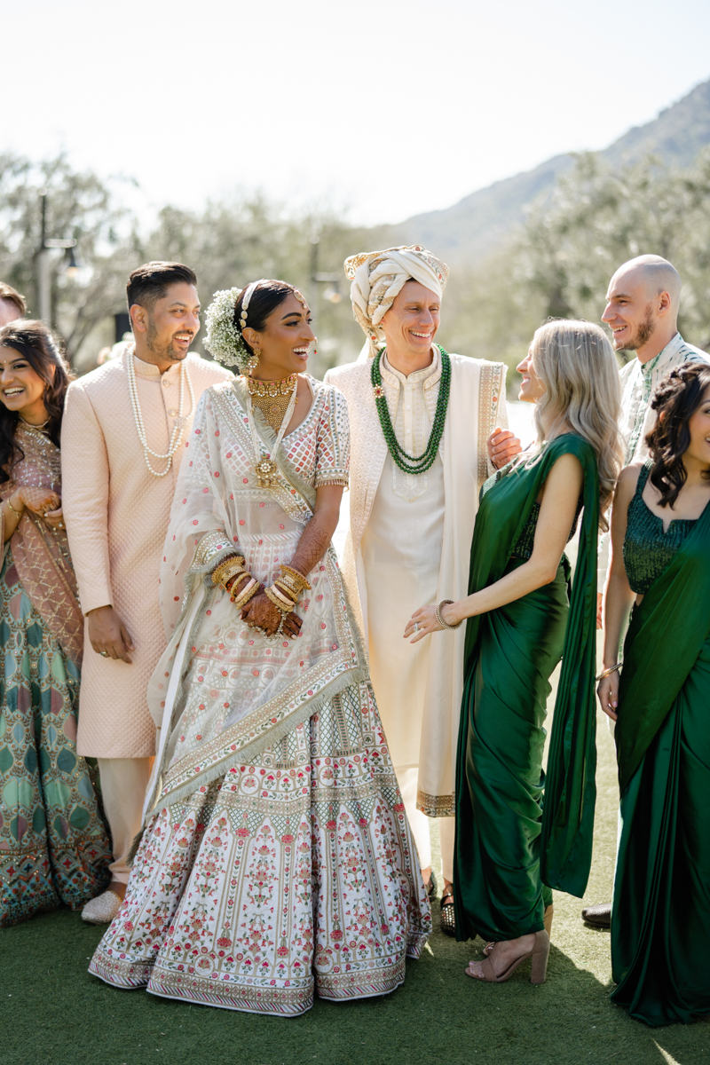 bridal party at el chorro scottsdale arizona