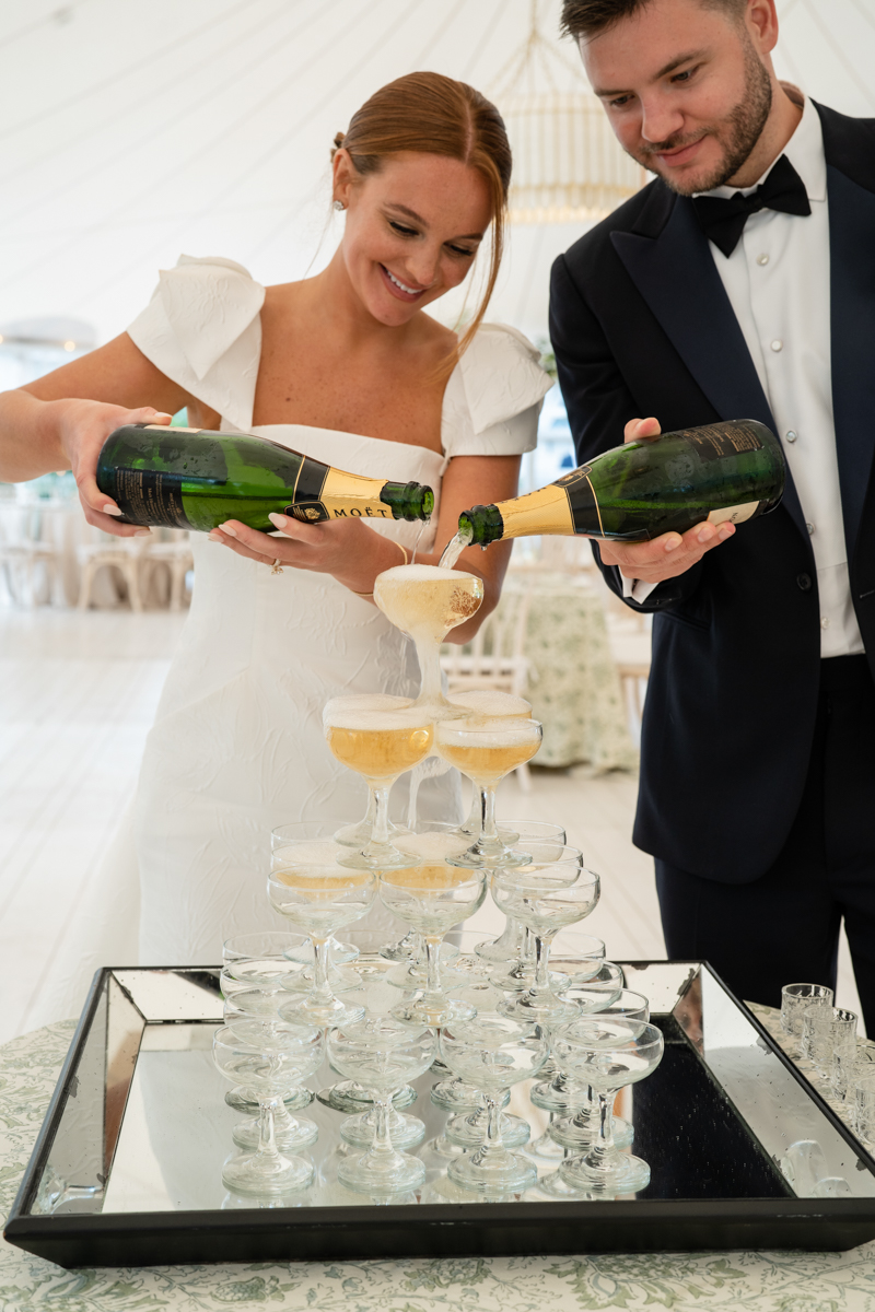 champagne tower for wedding