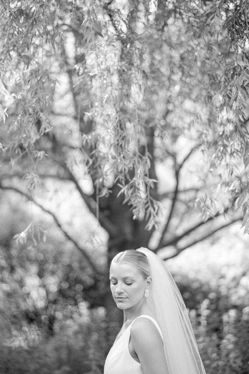 bride and groom portraits at Wellesley college Boston