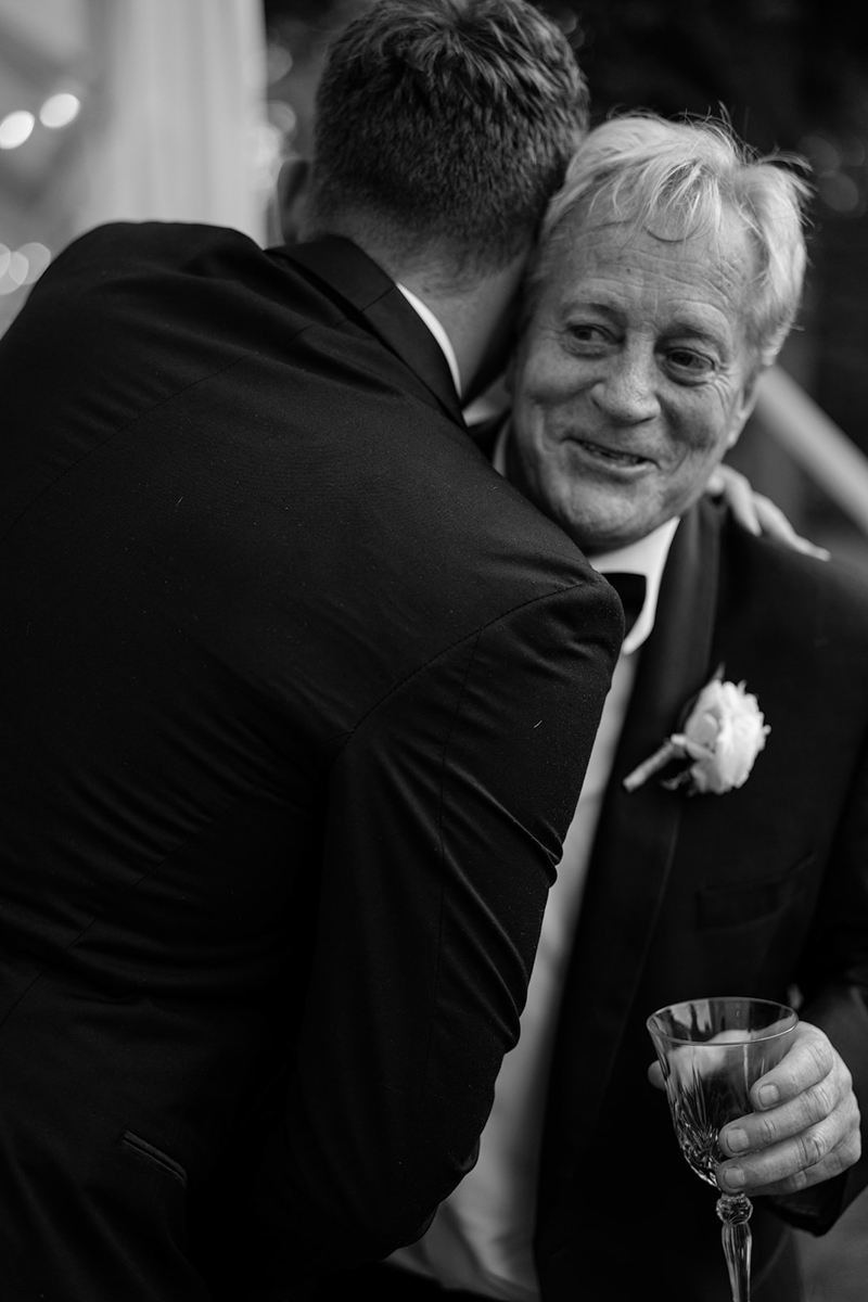 groom and dad