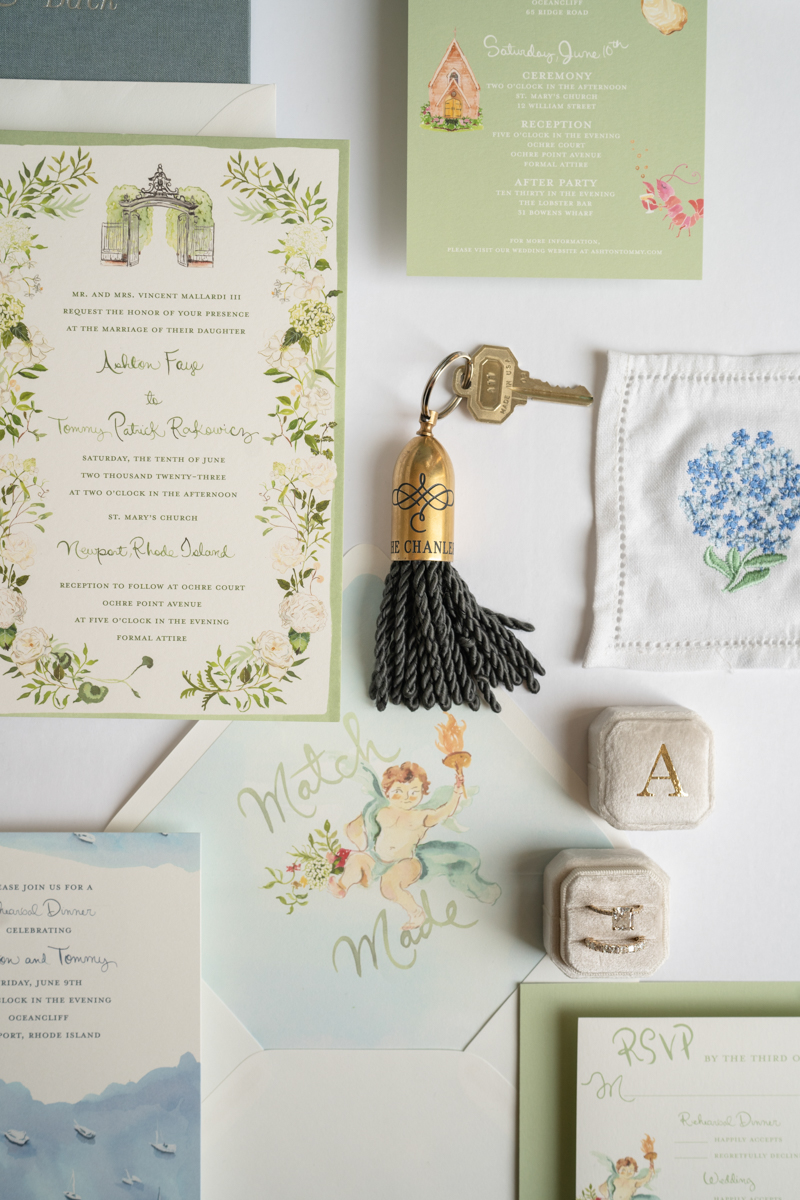wedding flat lay