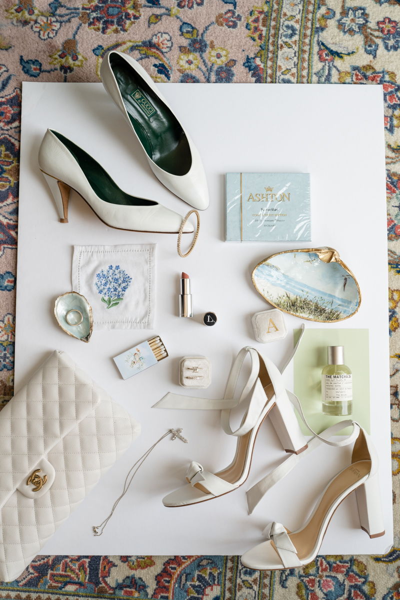 elegant flat lay