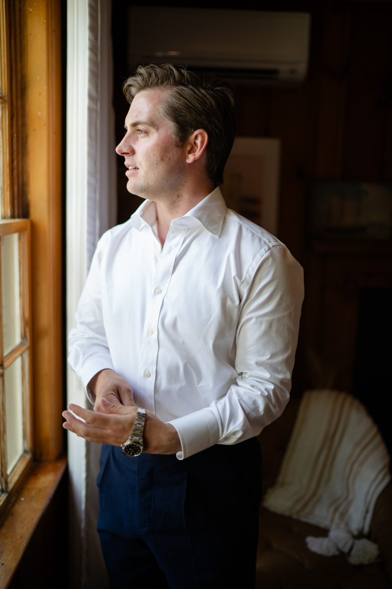 groom getting ready