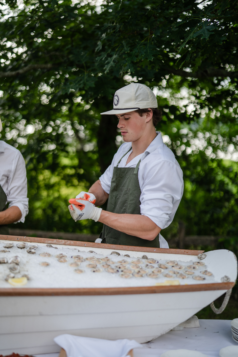 oyster bar at cocktail hour