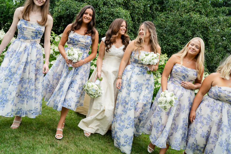 bridesmaid hydrangea dresses
