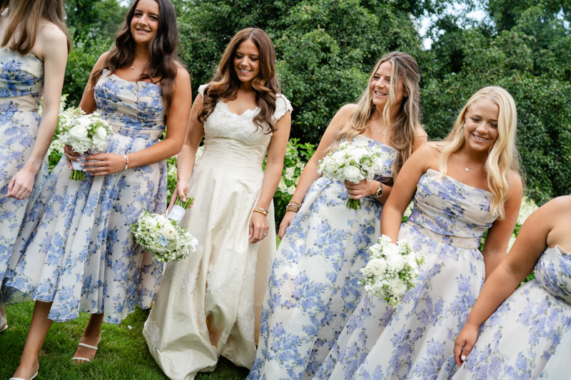 bridesmaid hydrangea dresses