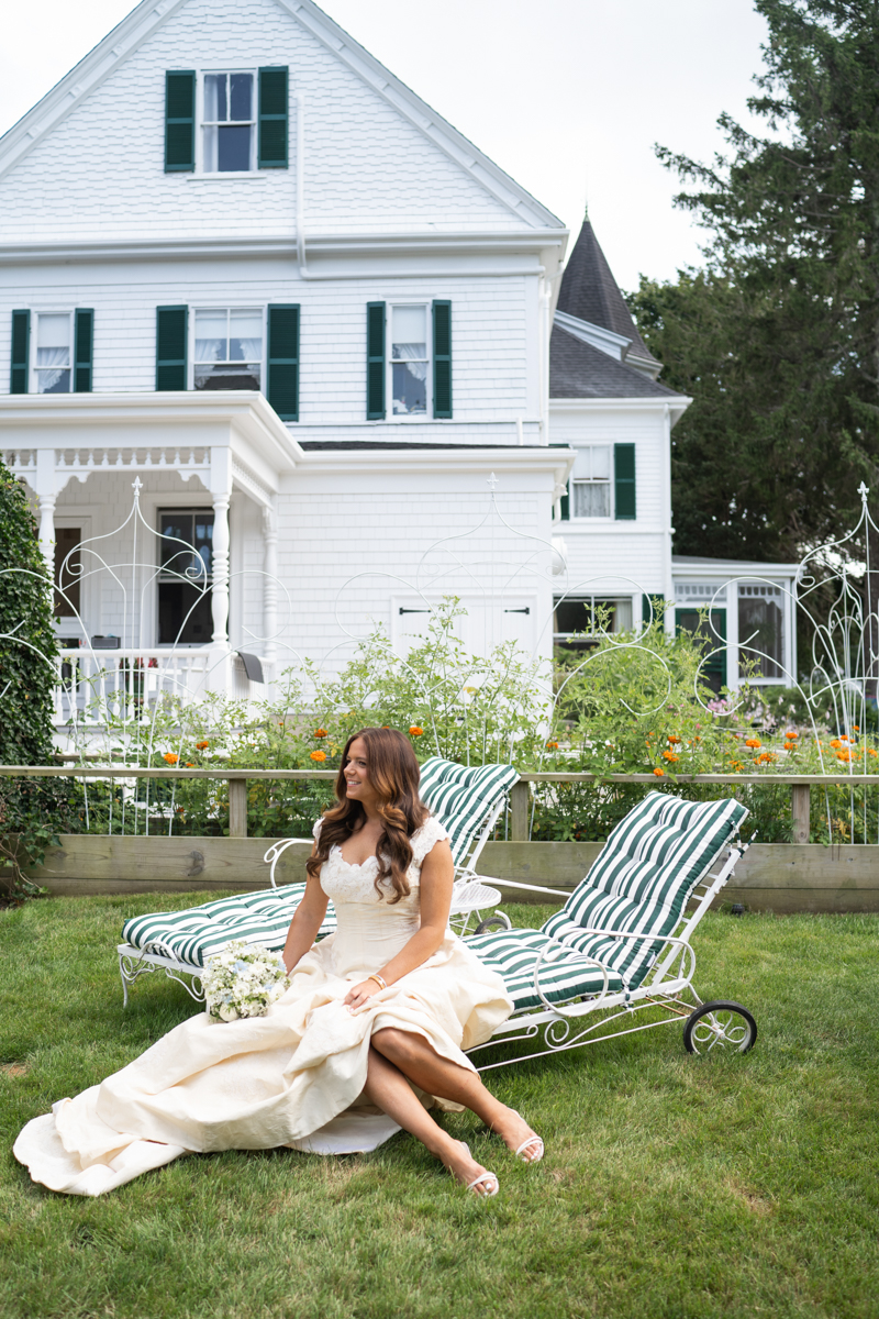 bride relaxing