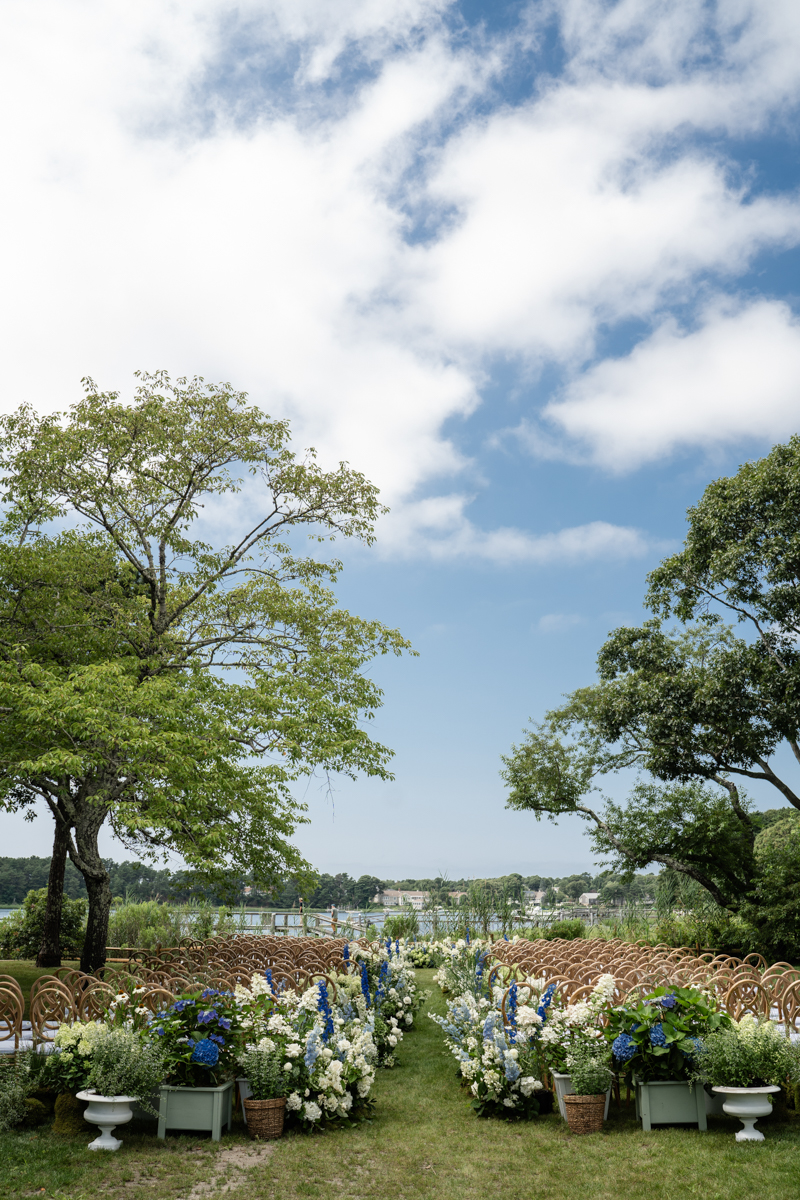 ocean front ceremony on private estate in cape cod