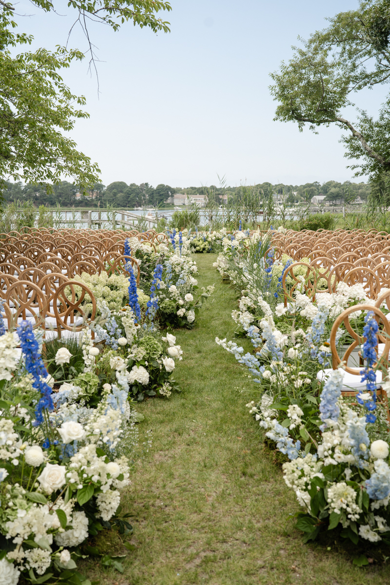 ocean front ceremony on private estate in cape cod