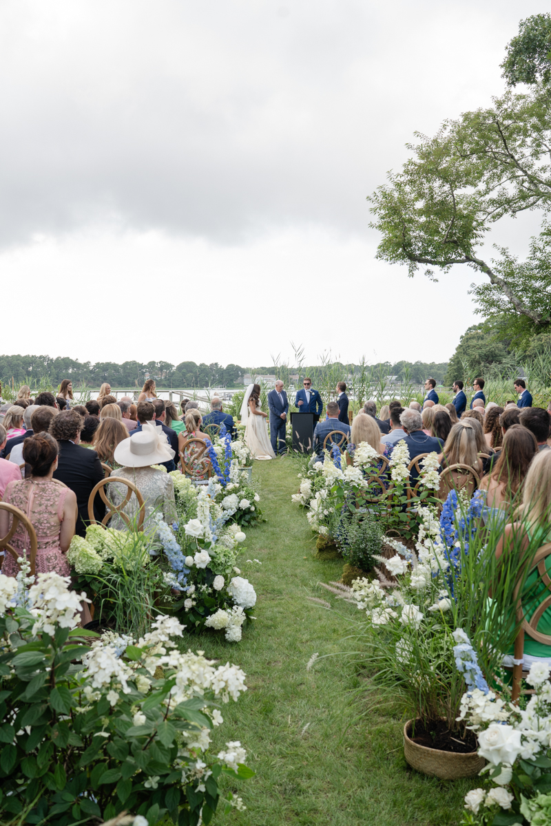 blue floral wedding