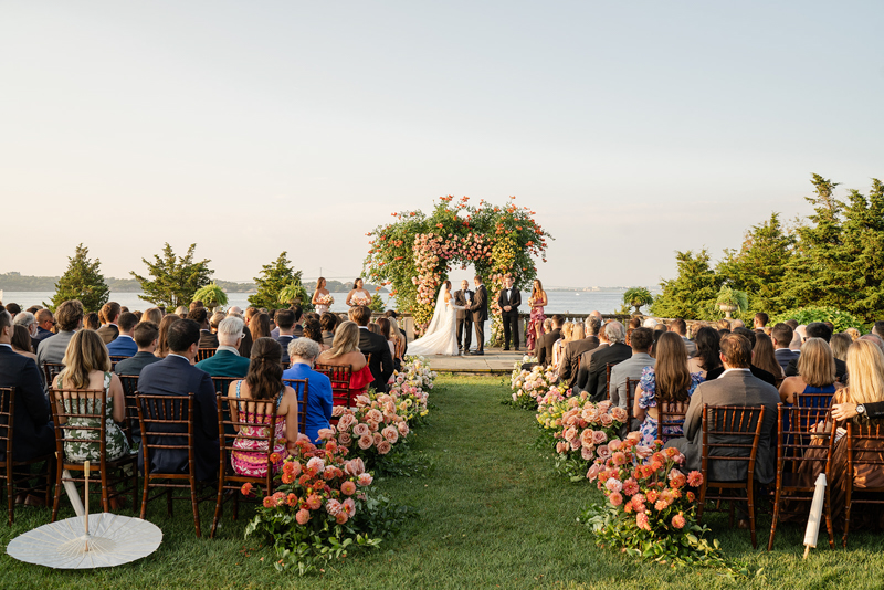 castle hill inn wedding ceremony