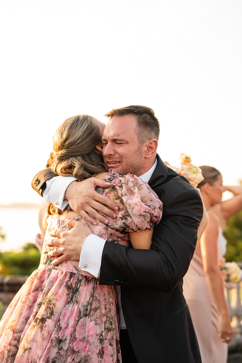 groom crying