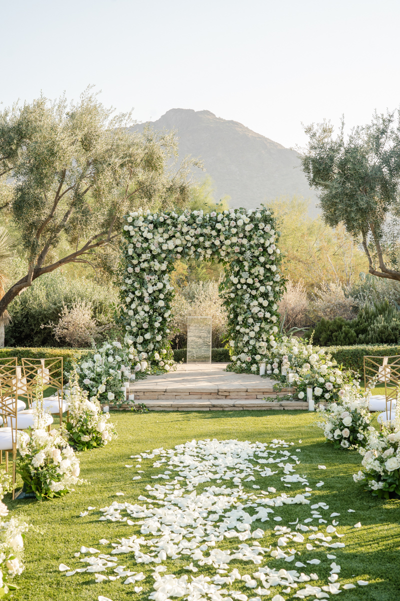 ceremony with camelback mountain