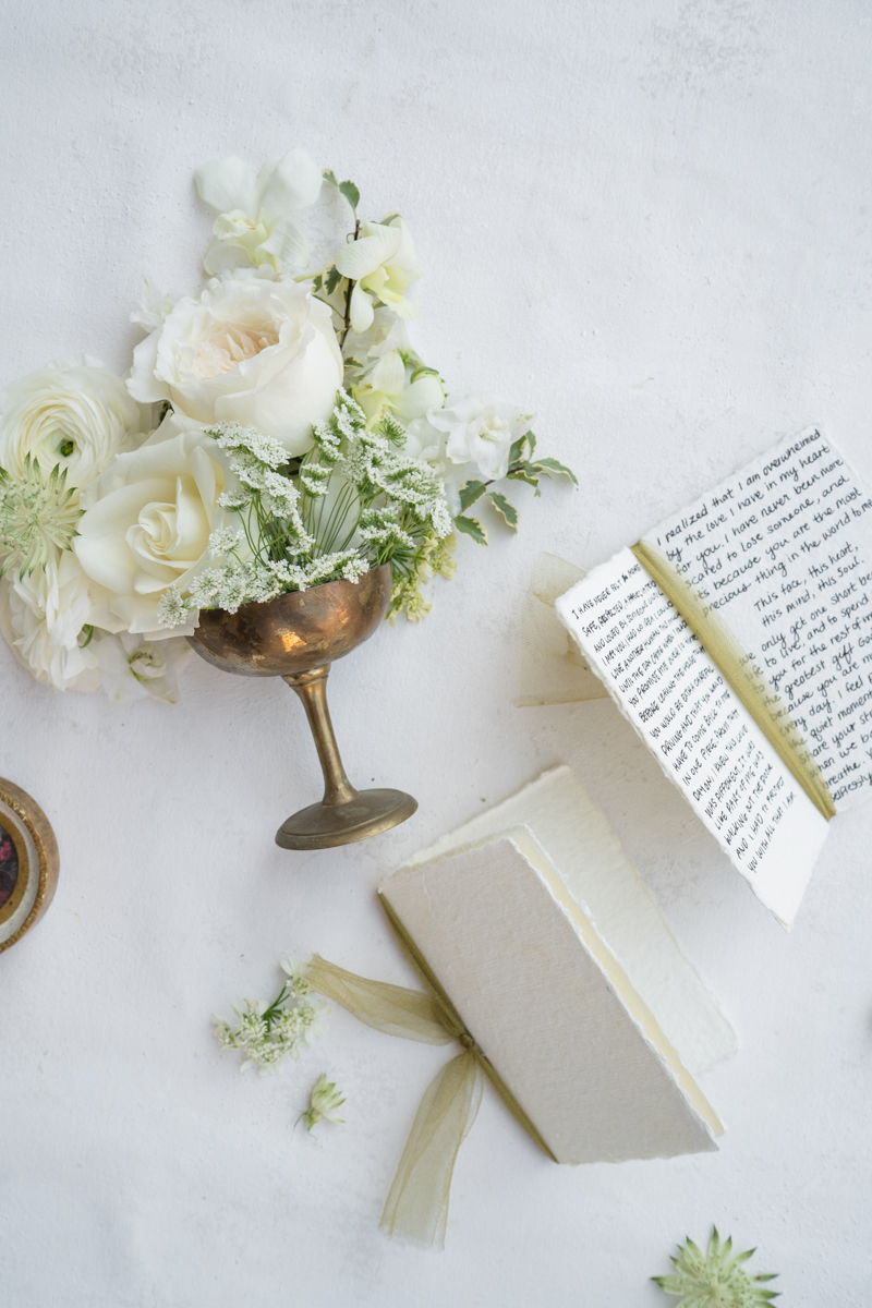 vintage inspired wedding flat lay