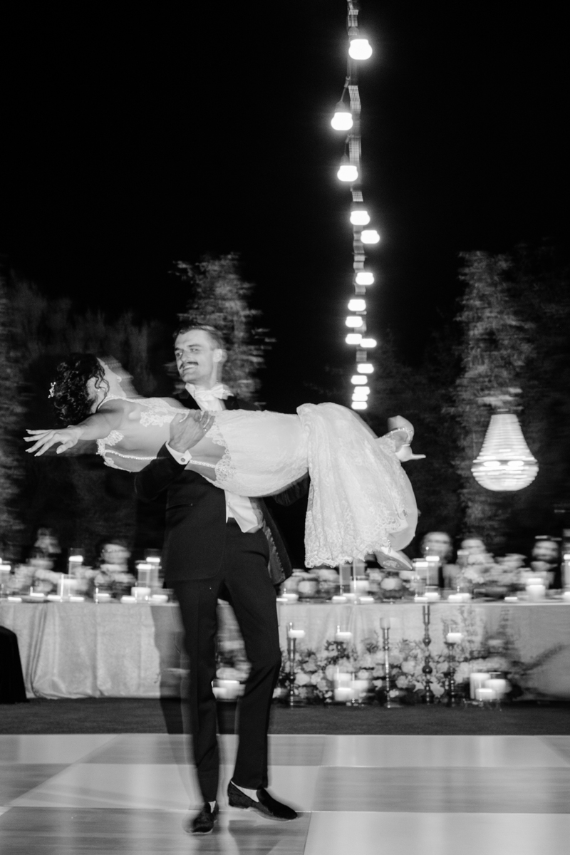 first dance with bride and groom