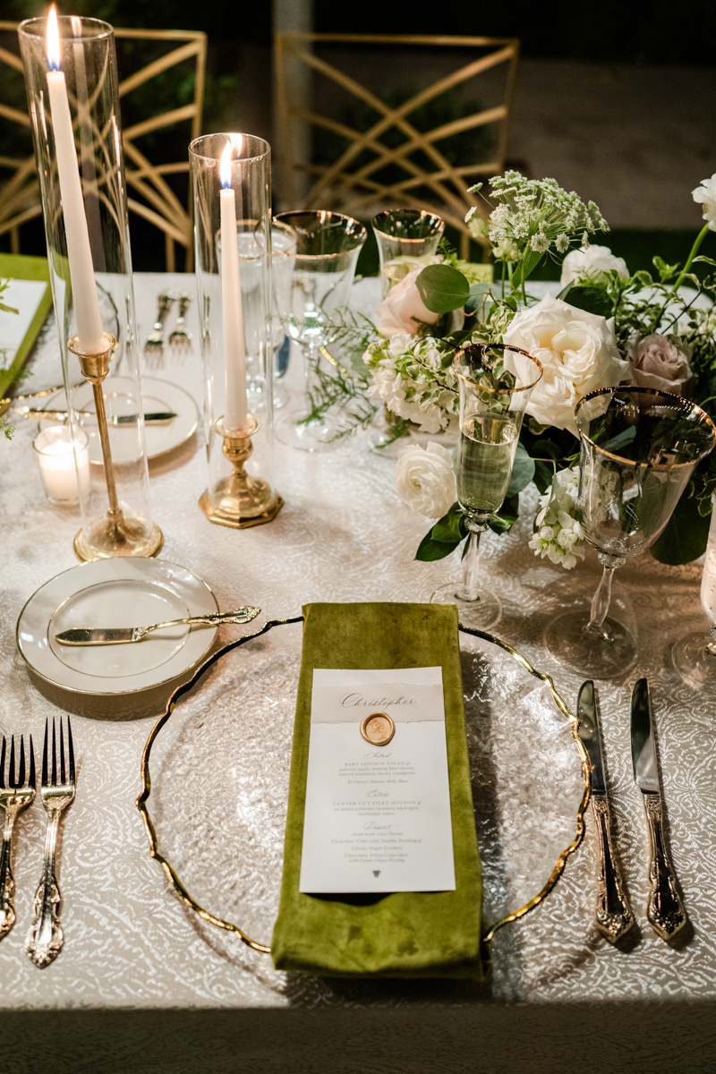 vintage inspired wedding reception