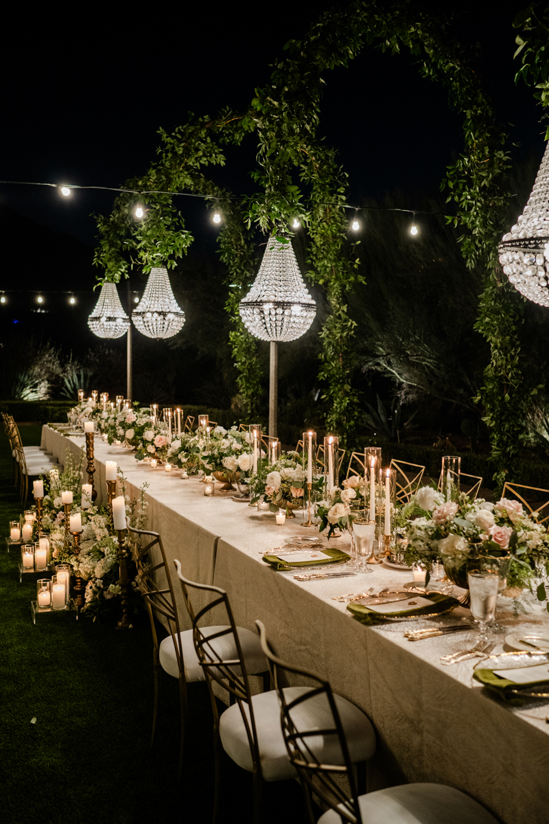 vintage inspired wedding reception decor