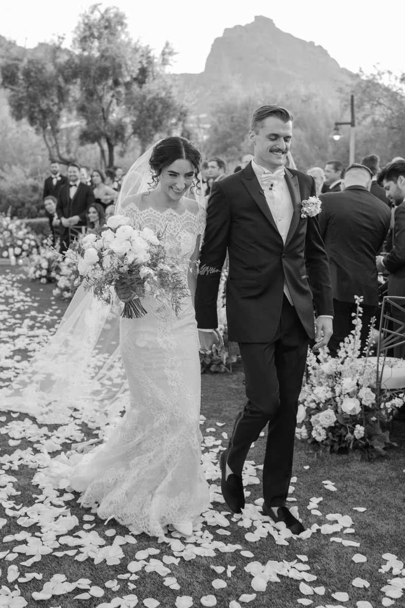 bride and groom exit ceremony