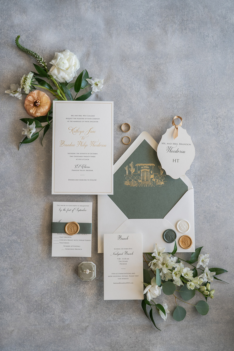 vintage inspired wedding flat lay