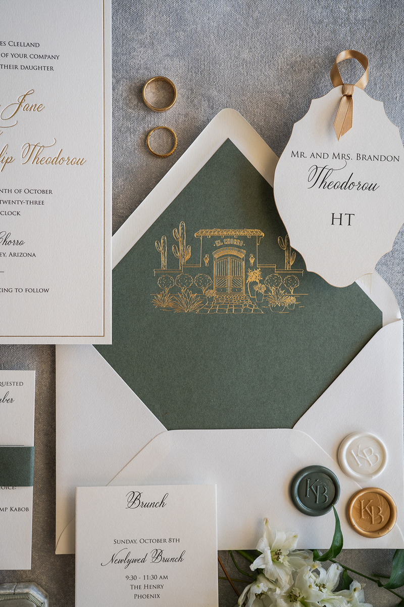 vintage inspired wedding flat lay