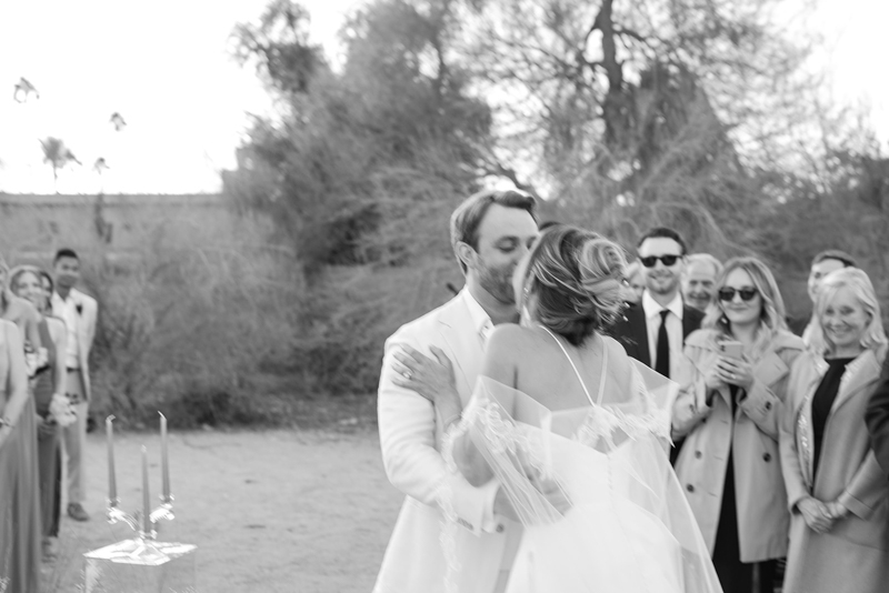 bride and groom at ceremony