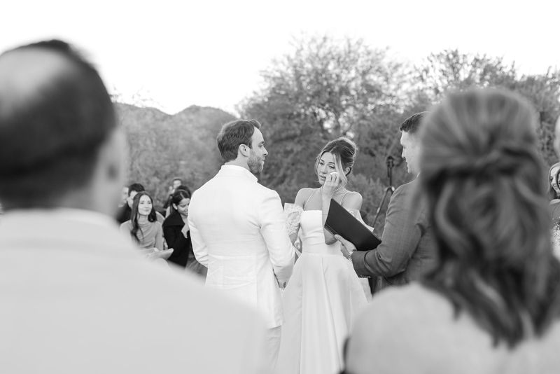 bride and groom at ceremony