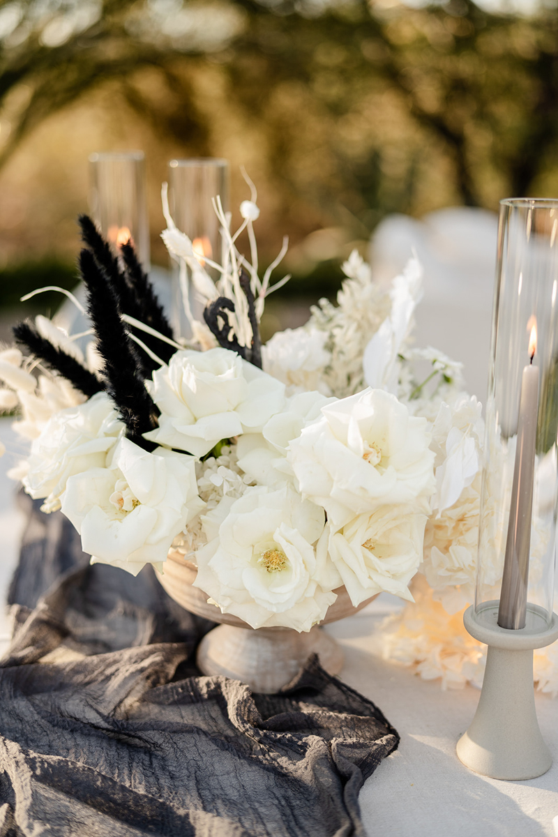 desert floral wedding