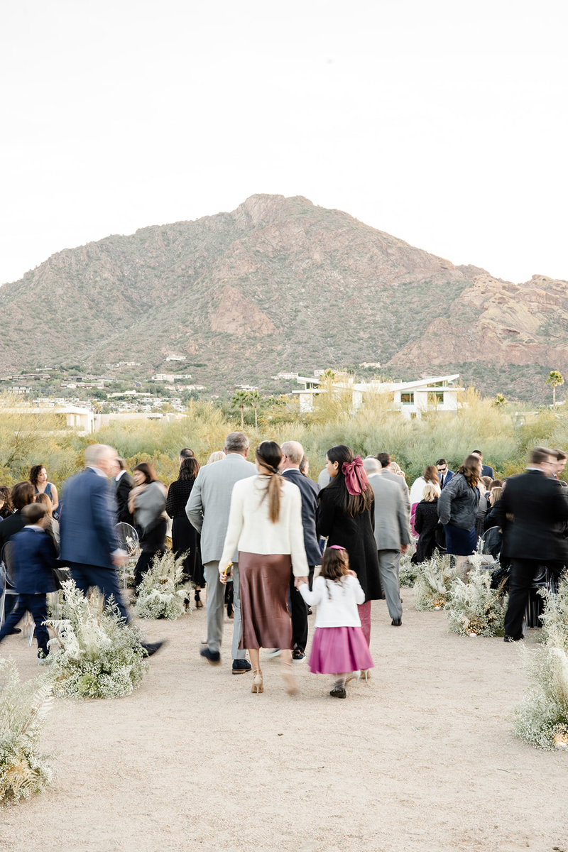 guests walking to ceremony