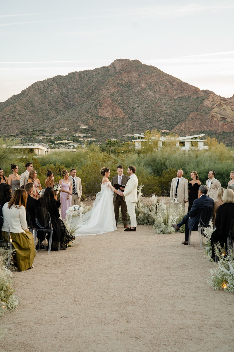 desert wedding ceremony