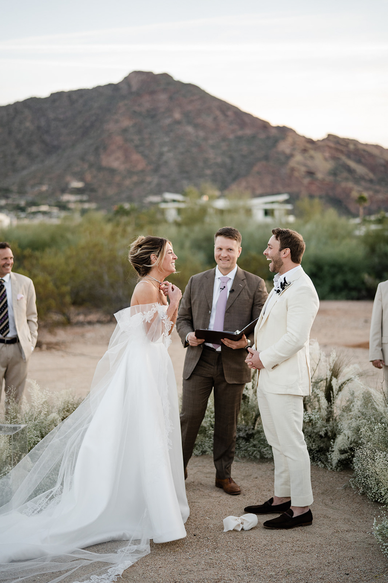 desert wedding ceremony