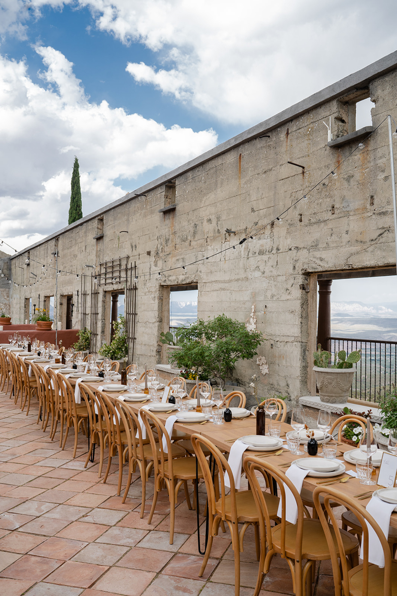 Cloth & Flame Dinner hosted at The Little Daisy in Jerome Arizona