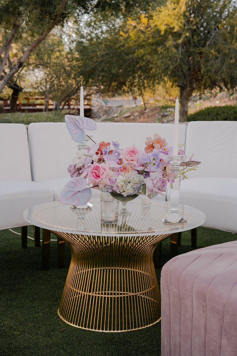 seating area at party