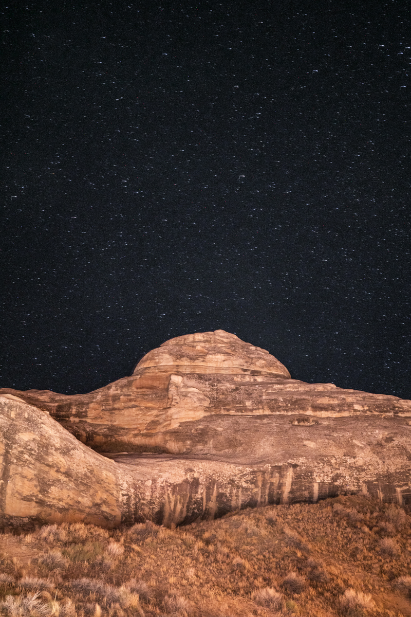 Night sky in the desert