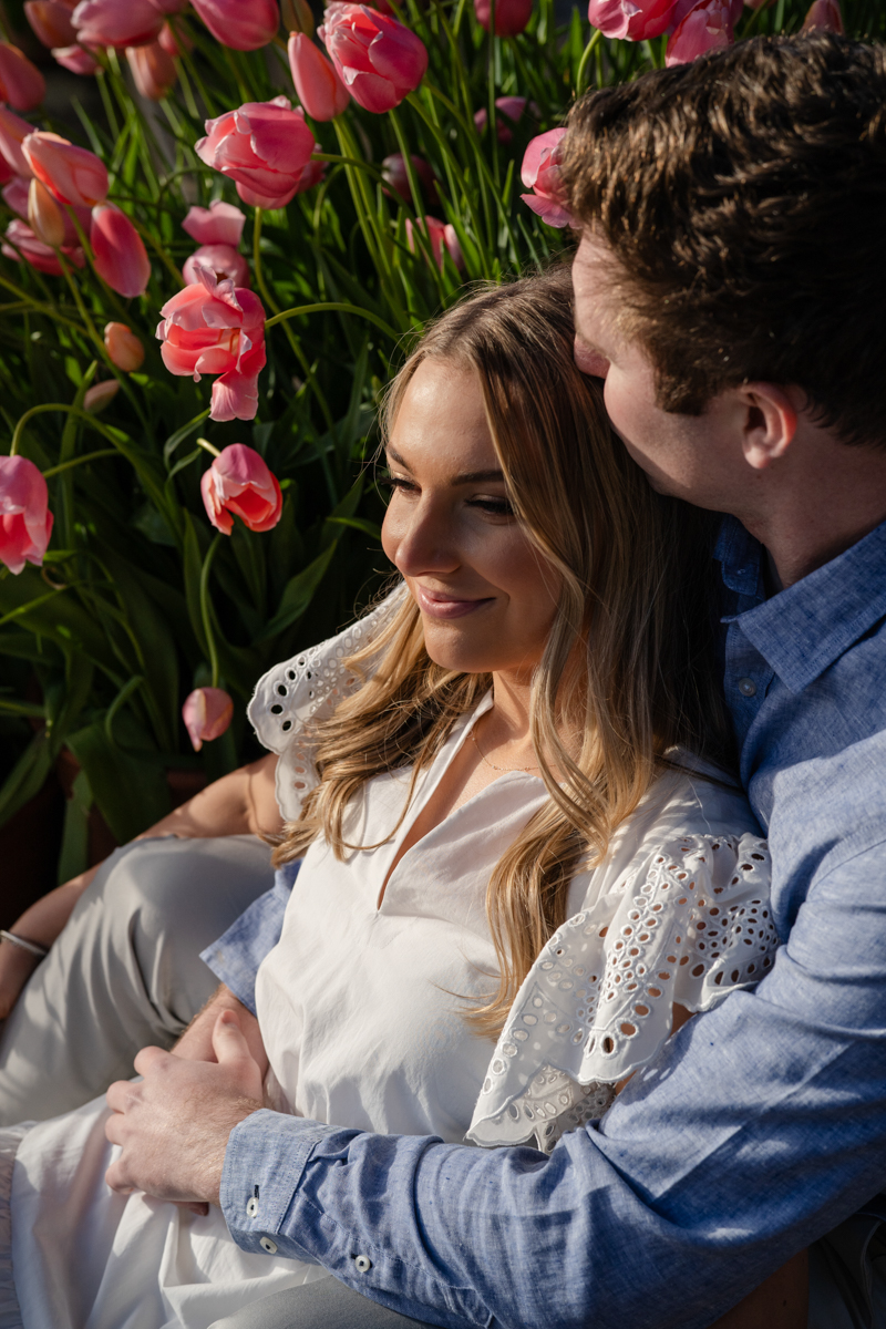 engagement photos at filoli gardens in san Francisco 